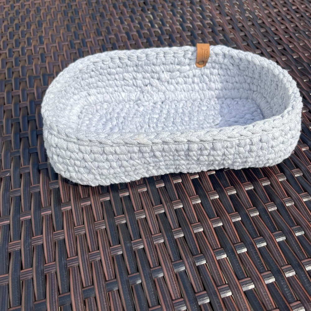 Gray Knitted Basket - Picture 2 of 8